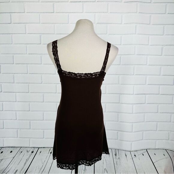 10/$25🦋 No Boundaries Hot Chocolate Lace Trim Cami - Size XXL - Picture 8 of 13